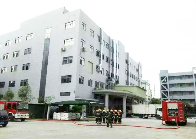 2014年清溪消防總隊到長榮佳做實地消防演練